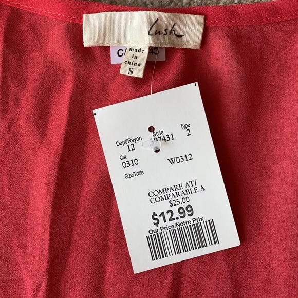 NWT Lush tank top. - Picture 2 of 4